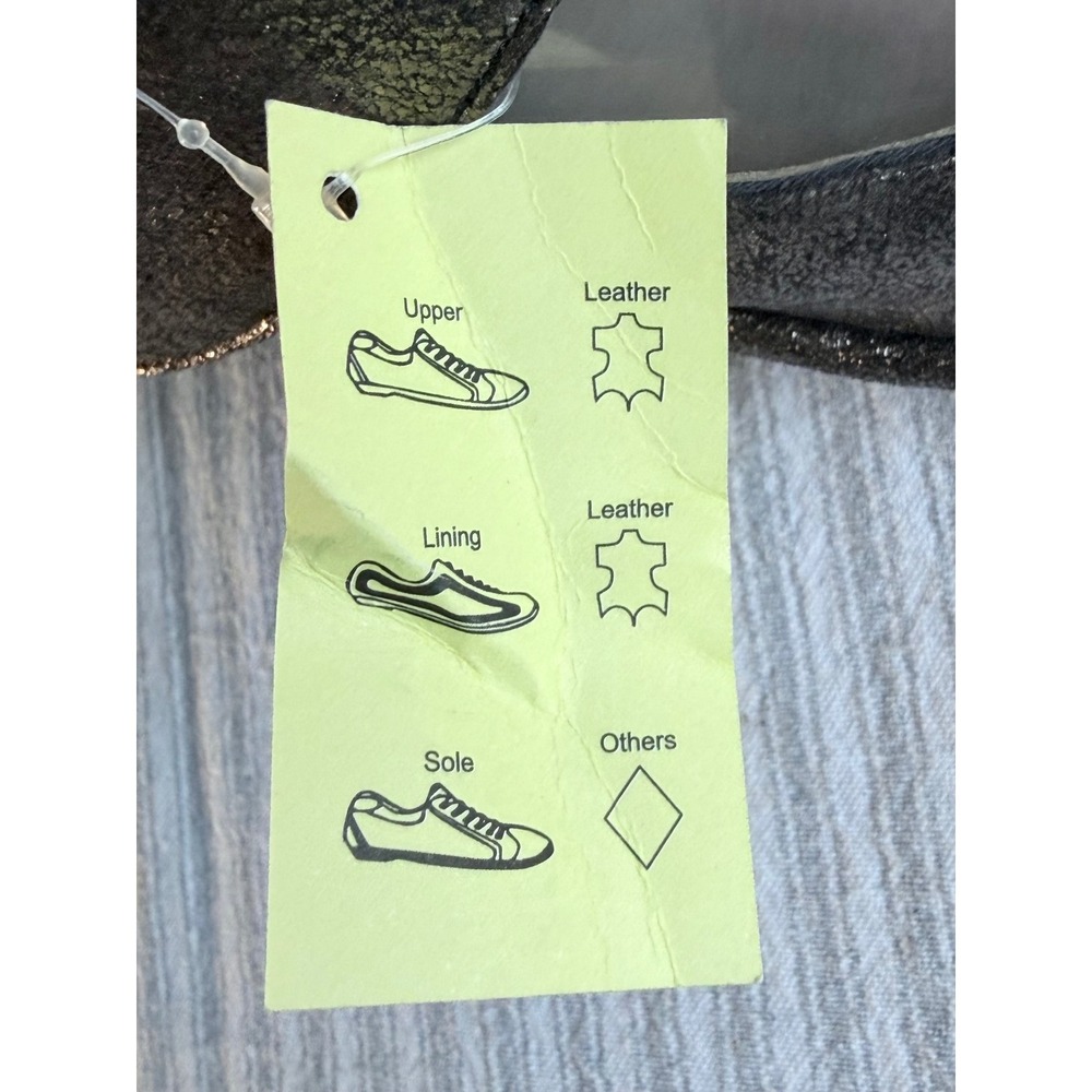 Fly London Womens Bronze Metallic Leather Mary Jane Wedge Shoes Size 39 Portugal - Picture 12 of 12